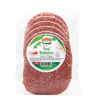 Beef Sliced Bologna PLAIN Baraka 10 Lbs